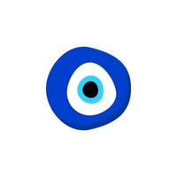 Abstract blue eye symbol with concentric circles in white and black design vector