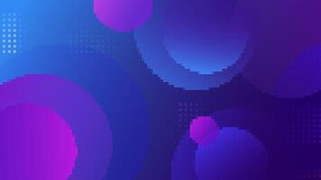 A Beautiful Abstract Purple and Blue Gradient Background Featuring Geometric Circles vector