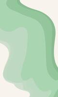 Vertical background wavy lines. Pastel color green. template for design, stories, posts on social networks. vector