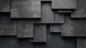 A black wall with squares on it photo