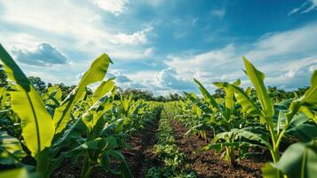 Flourishing Banana Plantation photo