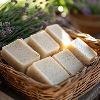 Exquisitely Arranged Handcrafted Soap Bars photo