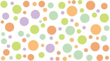 A pattern of polka dots in different colors vector