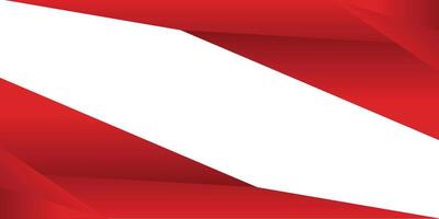 A red and white background with a white stripe vector