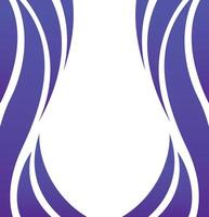 A purple and white logo with a wave pattern vector