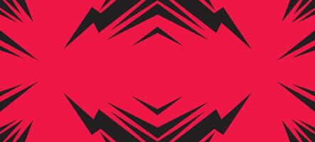 Abstract red and black background with sliced lighting pattern vector