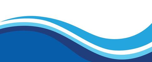 A blue and white wave with a white background vector