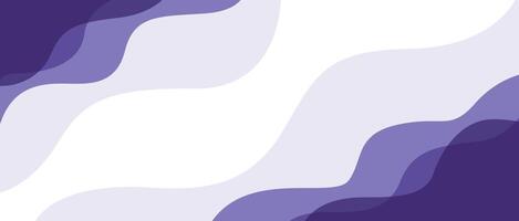 A purple and white background with waves vector