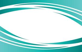 A circular oval on a turquoise background vector