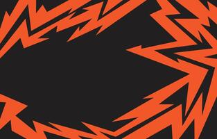 A black and orange background with a lightning bolt pattern vector