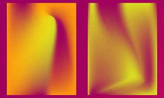 Abstract gradient backgrounds with vibrant yellow, orange and magenta colors mobile wallpaper vector