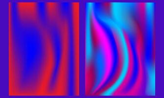 Vibrant and Fluid Abstract Background in Holographic Color mobile wallpaper vector