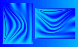 Blue silk fabric background Design Wallpaper vector