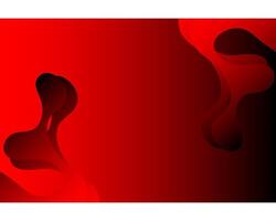 Abstract Red Gradient Background with Fluid Shapes vector