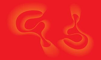 Abstract red and orange flowing shapes Background Design Wallpaper vector