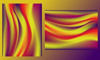 Abstract Colorful Gradient Background with Flowing Lines vector