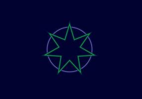 Official flag of Aomori. City in Japan. Illustration. Glow effect concept. vector
