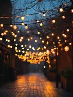 Bright Lantern Celebration and Light Strings photo