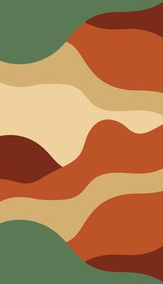 A green and orange abstract pattern