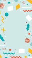 A colorful background with shapes and lines vector