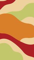A colorful abstract background with a red, orange and green stripe vector