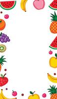 Fruit frame clip art vector