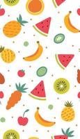Fruit seamless pattern vector