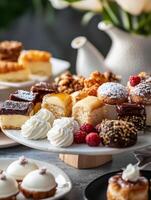 Opulent Dessert Presentation photo