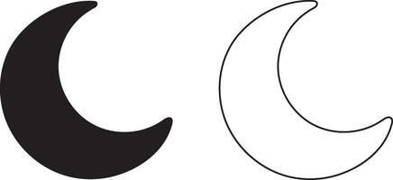Set of Moon Illustrations High-Quality Lunar Phase Illustration Collection on White Background vector