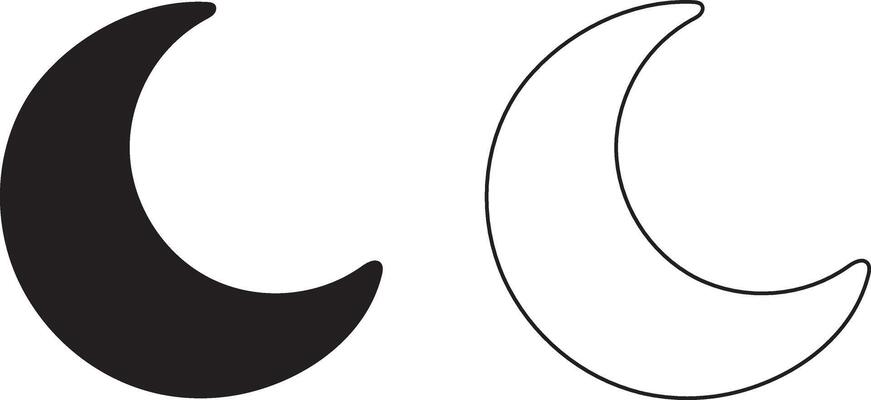 Set of Moon Illustrations High-Quality Lunar Phase Illustration Collection on White Background