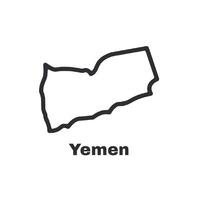 A map of Yemen vector