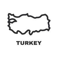 Turkey is a country in the middle of the map vector