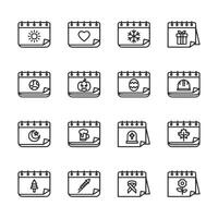A set of 12 different calendar designs vector