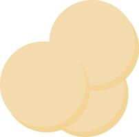 Illustration of Three Circular Cookies vector