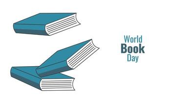 International Book Day literacy day Read education. Stack of books. Educational layout design of promotional materials for website social networks and blog. illustration. vector