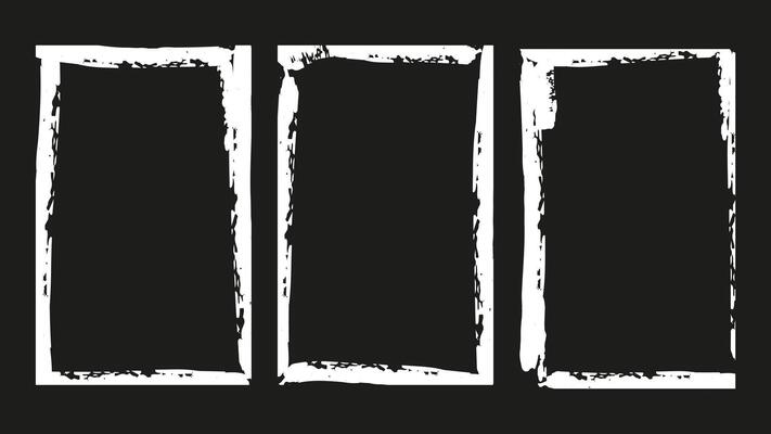 Frame Photo grunge texture Overlay effect set. Design for social media flyer poster screen print card background. illustration.