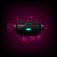 Abstract background with 3d virtual simulation vector