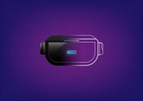 Abstract background with 3d virtual reality vector