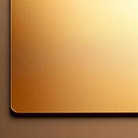 Gold podium stand flat lay background. Luxury gold geometric element stage top view background. Minimal display podium mockup template for products and advertising design. photo