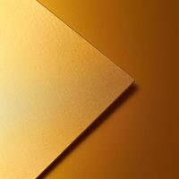 Gold podium stand background. Luxury gold geometric element stage close-up background. Minimal display podium mockup template for products and advertising design. photo
