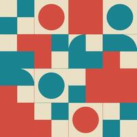 Bauhaus Abstract Geometric Shape Silhouette on a Background vector