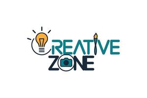 Creative Zone Studio Inspiration Ideas Artwork icon image style visual camera vector