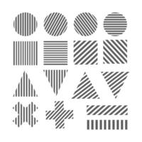 minimalist elements set. shapes set. Basic shapes collection vector