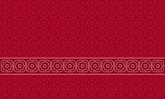 Islamic Geometric Pattern Red Background vector