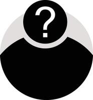 Unknown person icon. Unknown person with hidden sign. Anonymous character symbol. flat style. vector