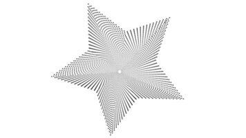 Abstract Black and White Star Pattern vector