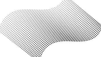 Abstract Black and White Halftone Dot Pattern vector