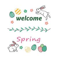 Cute Bunny Typography T-shirt Design for Easter Spring Sublimation vector