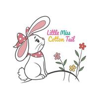 Happy Easter Typography with Bunny Design for Custom Sublimation vector