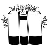 Nature and Books Art Design vector